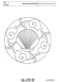 Mandala boyama sayfaları